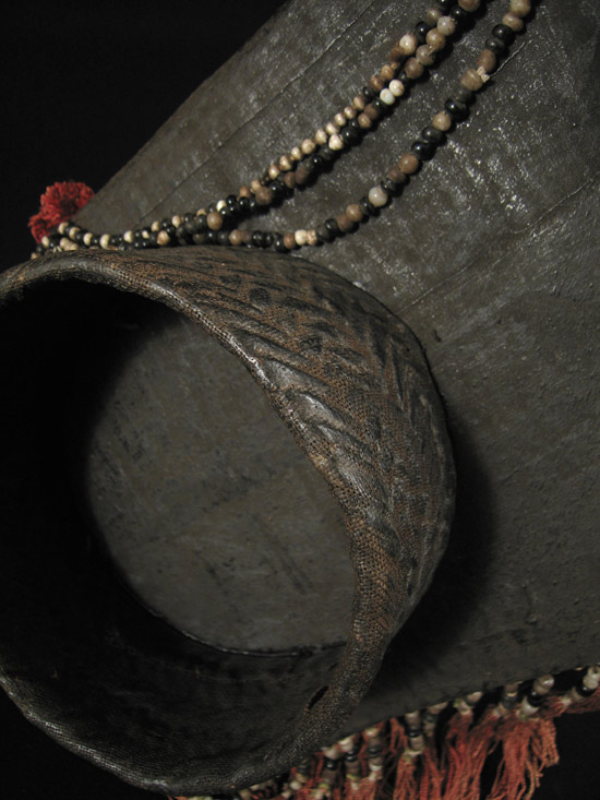 Asian Tribal Art - Ceremonial hat, Yao people, Guangxi Province, China, detail