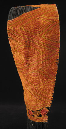 Asian Tribal Art - Orange silk headdress, Yemen, right