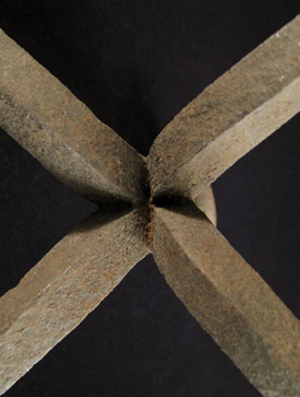 Asian Tribal Art - Iron anchor, Japan, underside