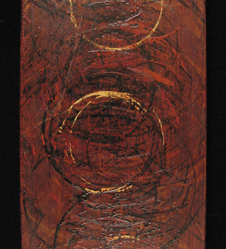 Asian Tribal Art - Lacquer worker's boards, Japan, detail