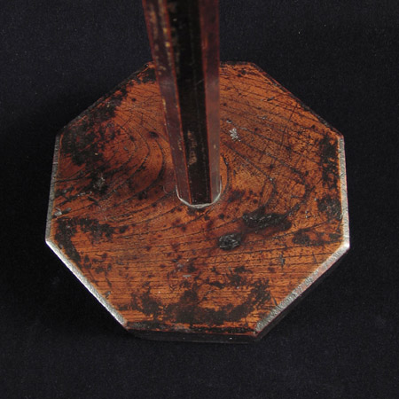 Asian Tribal Art - Keyaki wood candlestick, Japan, base