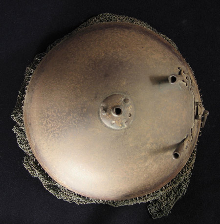 Asian Tribal Art - Helmet with chainmail, India, top