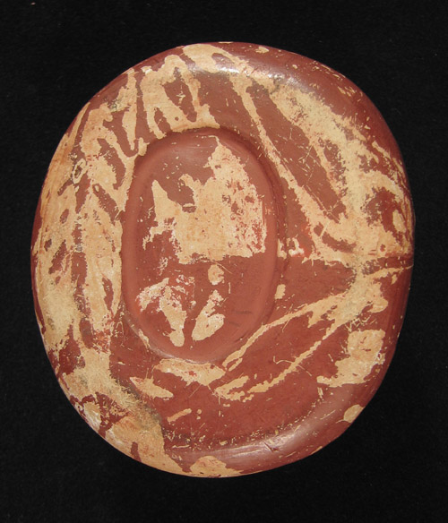 Asian Tribal Art - Bodhidharma toothpick holder, Japan. back