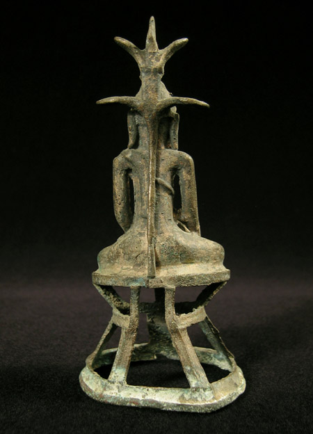 Asian Tribal Art - Bronze Buddha, Burma, back
