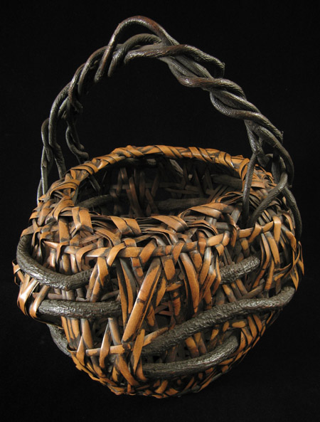 Asian Tribal Art - Ikebana basket, Japan, top