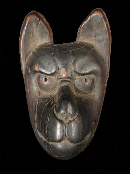 Asian Tribal Art - Fox puppet head, Japan