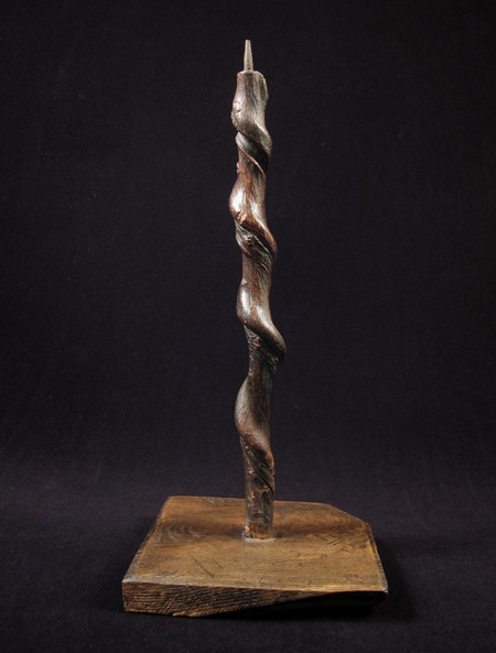 Asian Tribal Art - Candlestick, Korea, back