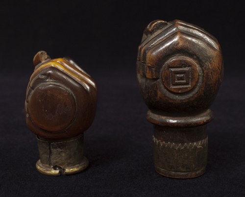 Opium pipe bowls, Yunnan Province, Southwest China - bottom view