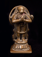 Asian Tribal Art - Bronze Hanuman, India