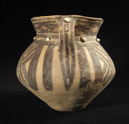 Asian Tribal Art - Small pot, Inner Mongolia, China, right