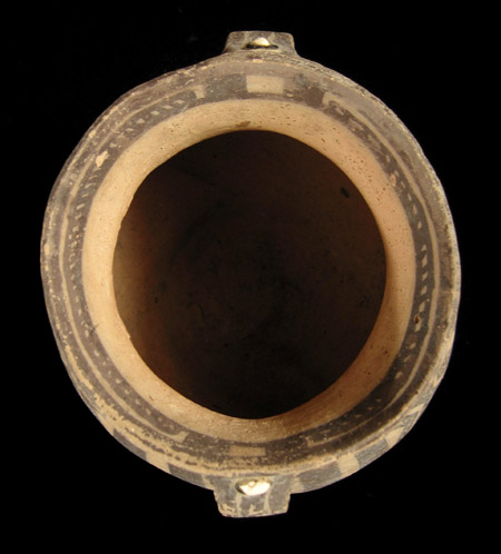 Asian Tribal Art - Small pot, Inner Mongolia, China, top