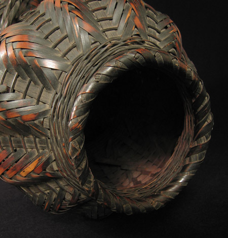 Asian Tribal Art - Gourd ikebana basket, Japan, top