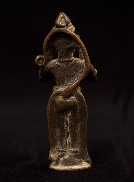 Hanuman Bronze Figure, India, back view