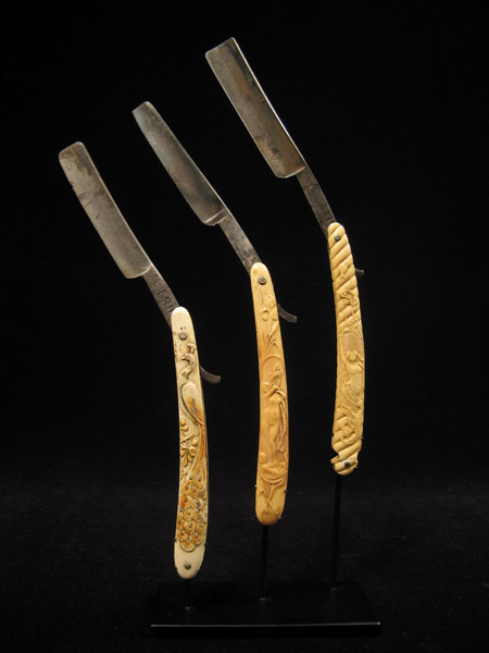 Curiosities - Set of three razors, Europe