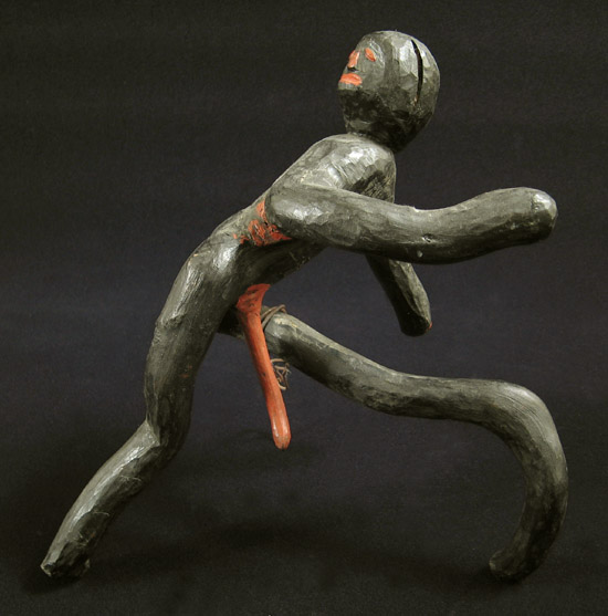 Curiosities - Wood running man