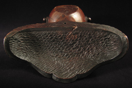 Curiosities - Wood knight finial, bottom