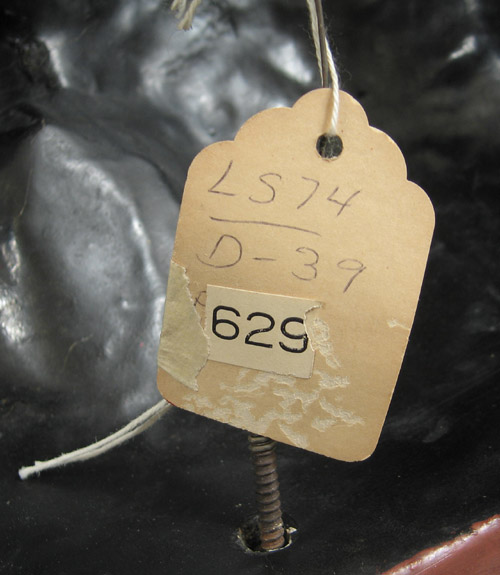 Curiosities - Iki-ningyō (living doll), Japan, collection tag