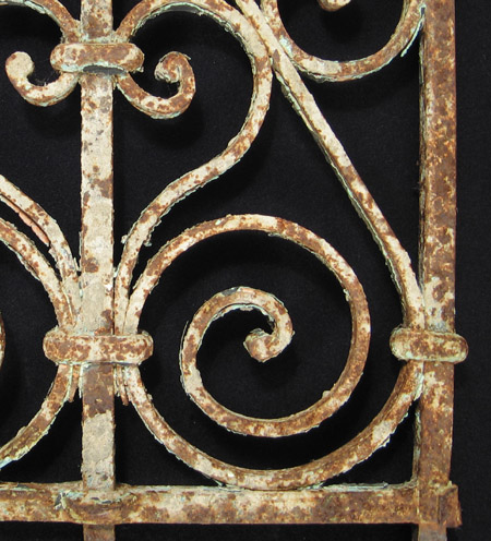 Designer Gallery - Wrought iron grate, Tunisia, detail