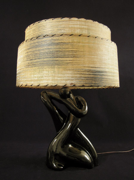 Designer Gallery - Black mid-century lamp, America