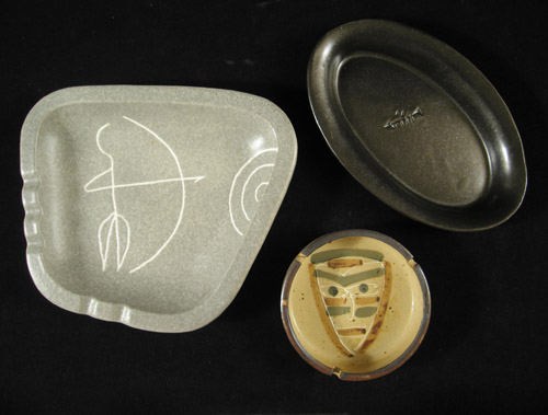 Designer Gallery - Three tribal ashtrays