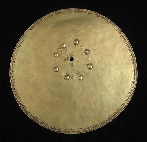 Indonesian Tribal Art - Gold disk pectoral, Timor Island, Indonesia
