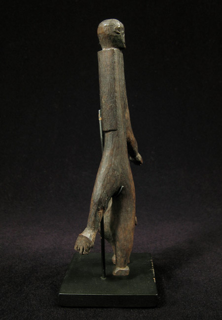 Indonesian Tribal Art - Wood charm, Dayak, Borneo, left