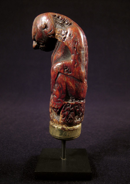 Indonesian Tribal Art - Ivory keris knife handle, Java, right
