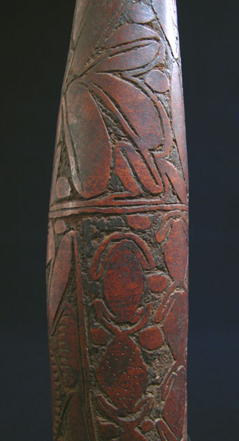 Oceanic Art - Lime gourd, May River, Papua New Guinea, detail