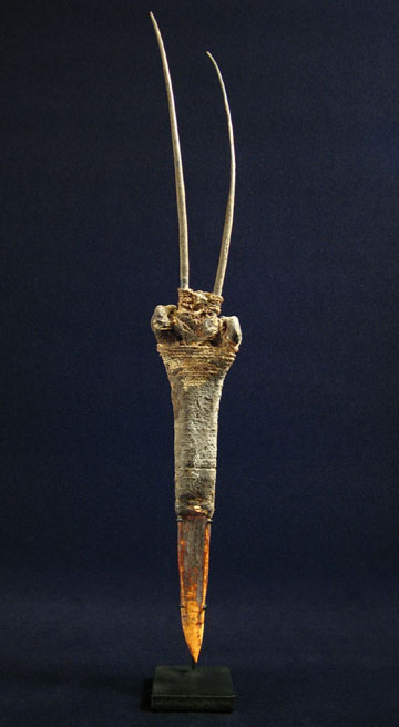 Oceanic Art - Cassowary bone dagger, Abelam, Papua New Guinea