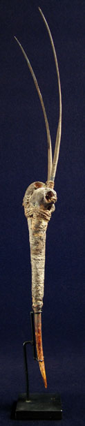 Oceanic Art - Cassowary bone dagger, Abelam, Papua New Guinea, left side