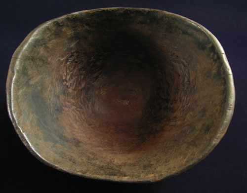 Oceanic Art - Wood bowl, Lumi, Papua New Guinea, top view