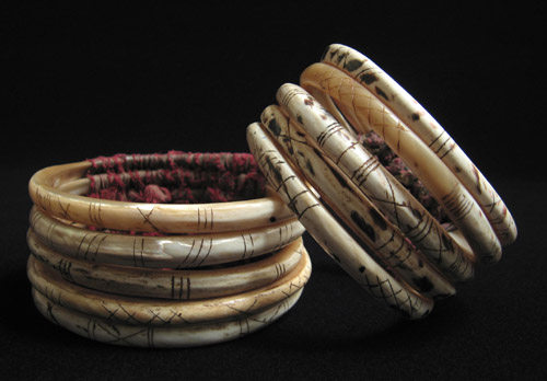 Oceanic Art - Trocus shell bracelets, Papua New Guinea