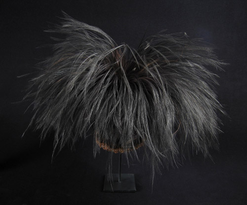 Oceanic Art - Cassowary feather headdress, Western Highlands, Papua New Guinea