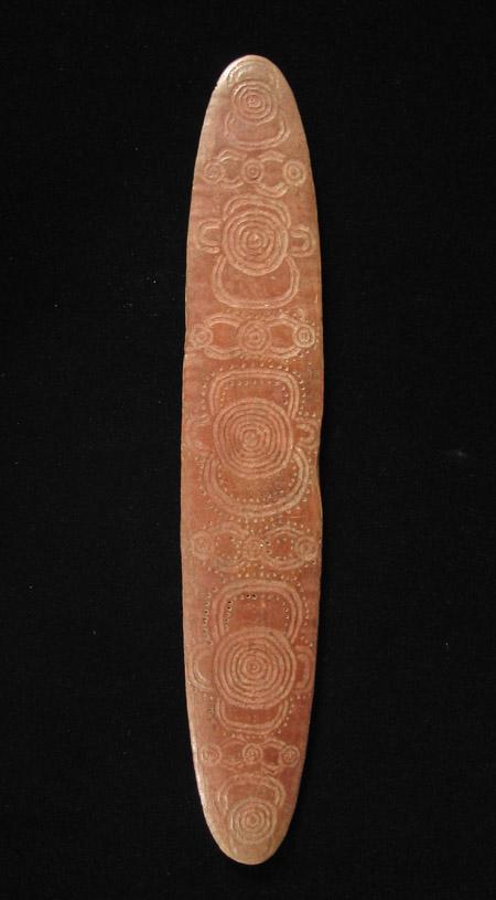 Oceanic Art - Churinga, Central Desert, Australia, back