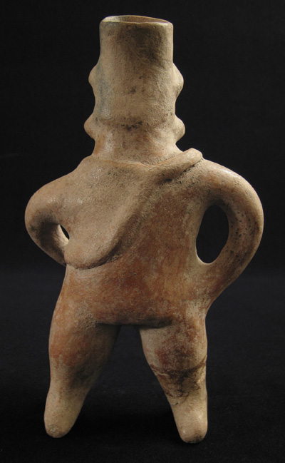 Pre-Columbian Art - Colima shaman vessel, West Mexico, back view
