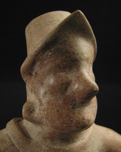Pre-Columbian Art - Colima shaman vessel, West Mexico, face