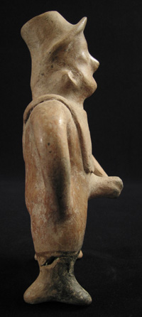 Pre-Columbian Art - Colima shaman vessel, West Mexico, left