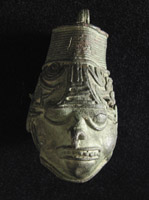Art of the Americas - Copper effigy bell, Aztec or Mixtec