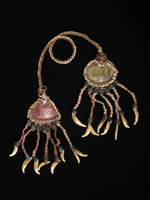 Oceanic Art - Shell ear ornaments, Collingwood Bay, Papua New Guinea