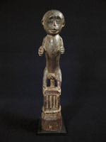 Indonesian Tribal Art - Wood monkey figure, Nias Island, Indonesia $3750