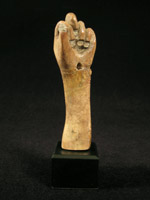 Art of the Americas -&nbsp;Bone fist, Moche, Peru