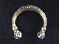 African Tribal Art - Silver Tuareg bracelet, North Africa