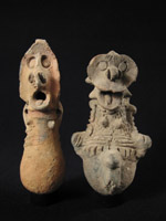 African Tribal Art - Terracotta healing figures, Cham, Nigeria
