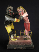 Curiosities - Folk art wrestlers, Western United States