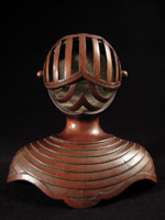 Curiosities - Wood knight finial