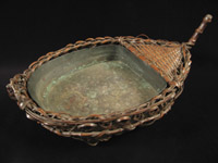 Asian Tribal Art - Boat ikebana basket, Japan