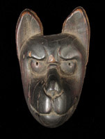 Asian Tribal Art - Fox puppet head, Japan