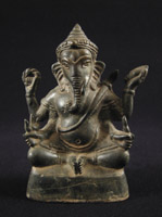 Asian Tribal Art - Bronze Ganesha, Cambodia