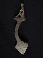 Indonesian Tribal Art - Figurative skein handle, Lombok
