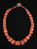 North African Jewelry - Coral bead necklace